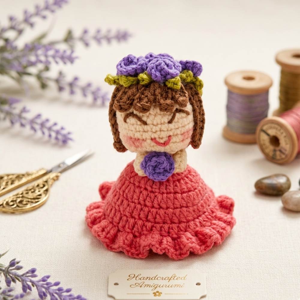 Crochet Reversible Doll Flower Bouquet, simple handmade crochet doll bouquet for special gifts for every occasion in Pakistan