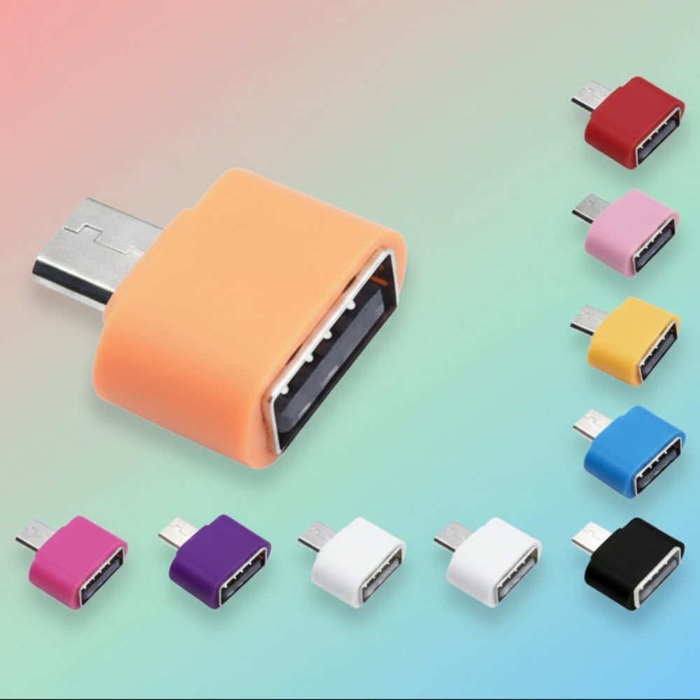 Micro USB OTG connector compatible with Android phones supporting OTG