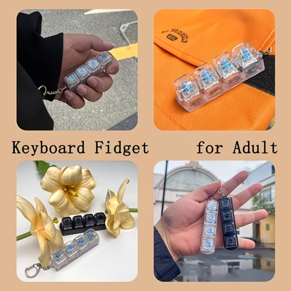 Fidget keychain for office and study use