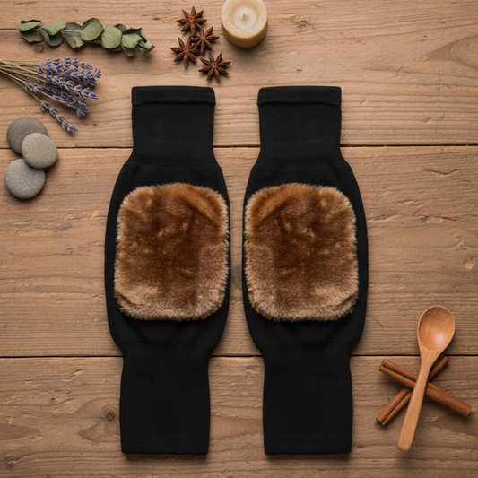 Unisex thermal knee warmer for joint support and pain relief