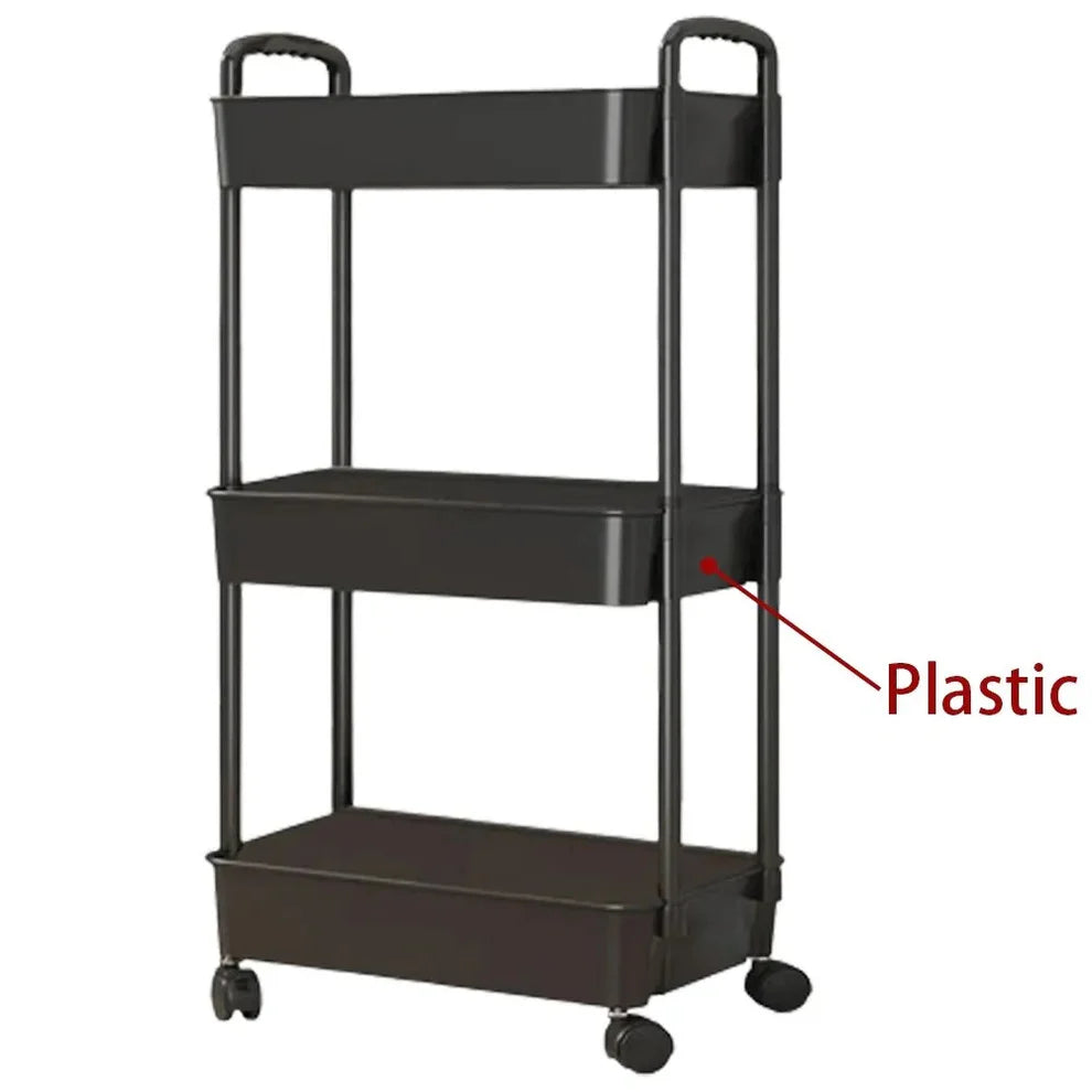 3-Tier Rolling Storage Cart