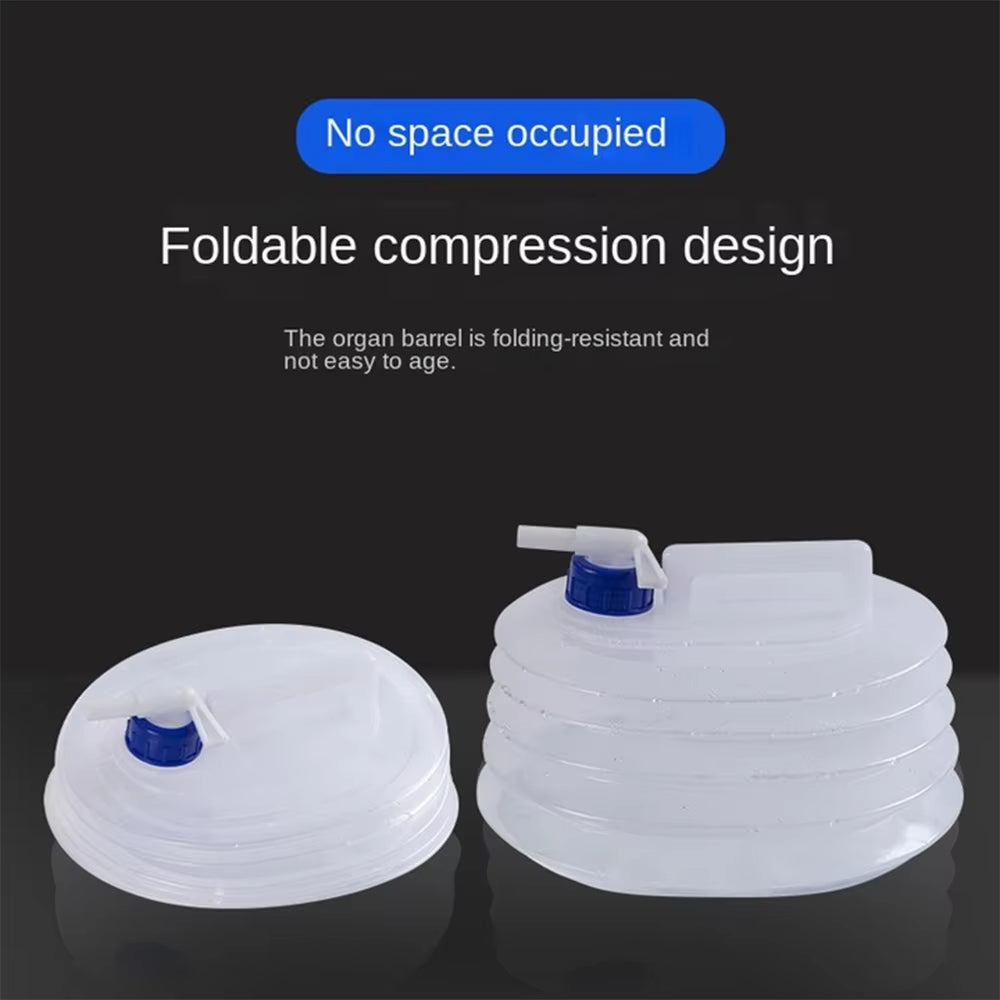 5L foldable water bottle fully expanded capacity view