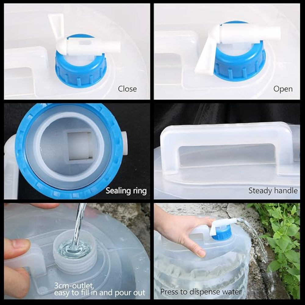 5L foldable water bottle suitable for camping and hiking