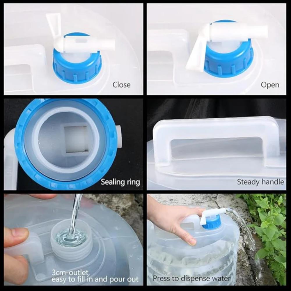 5L Folding Water Bottle for Outdoor, Travel & Camping, reusable water storage bag in Pakistan