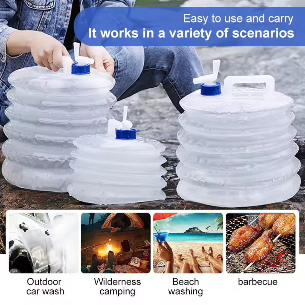 5L foldable water bottle for home and emergency water storage