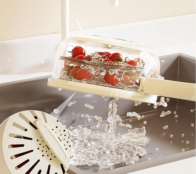 Multifunctional Drainer & Strainer Bowl with Lid