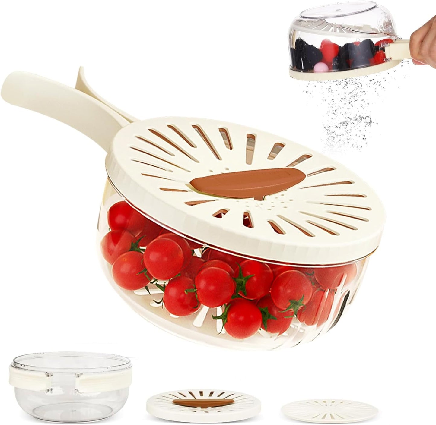 Multifunctional Drainer & Strainer Bowl with Lid