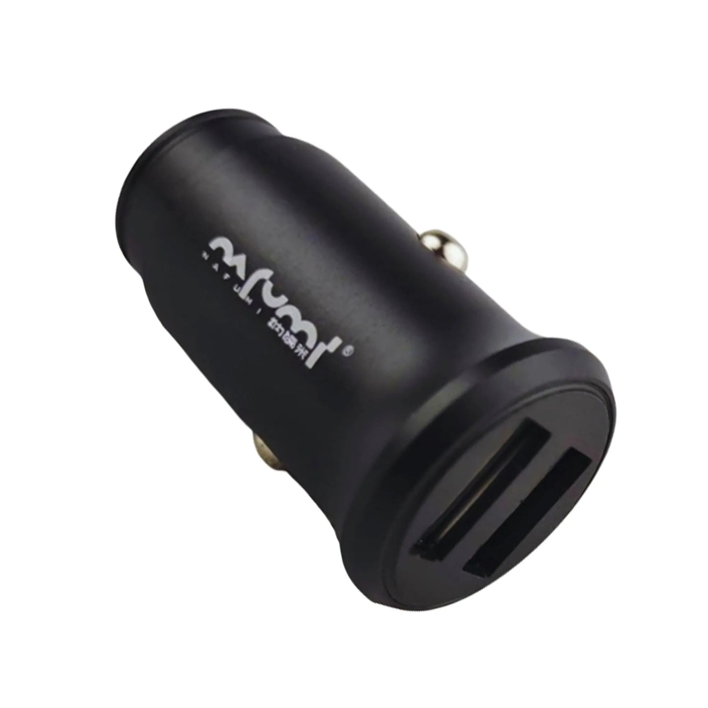 Dual USB Car Charger Fast Charging Adapter 12–24V (Black)