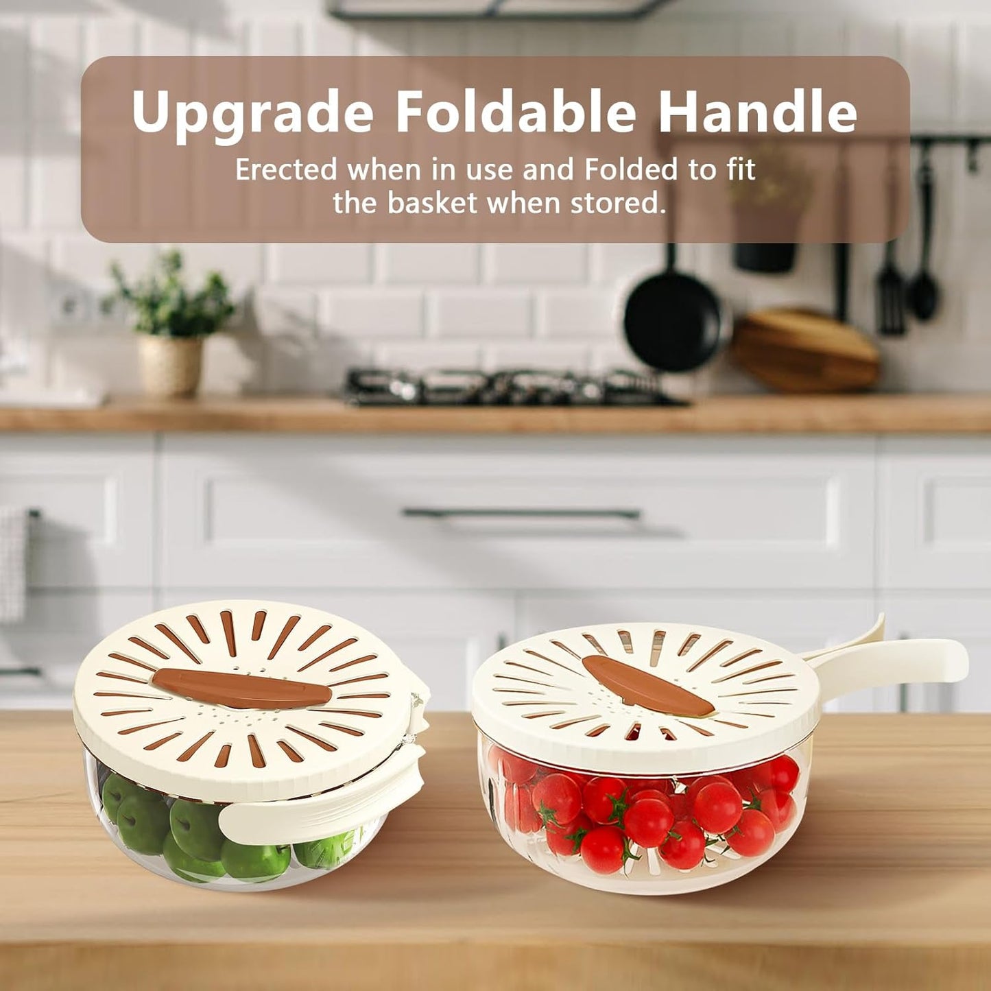 Multifunctional Drainer & Strainer Bowl with Lid
