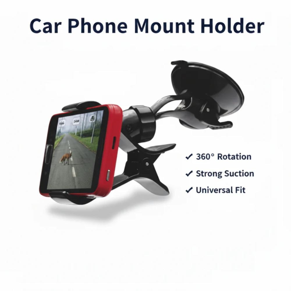 Dashboard Edge Car Phone Mount Holder, strong grip phone mount for vehicles in Pakistan