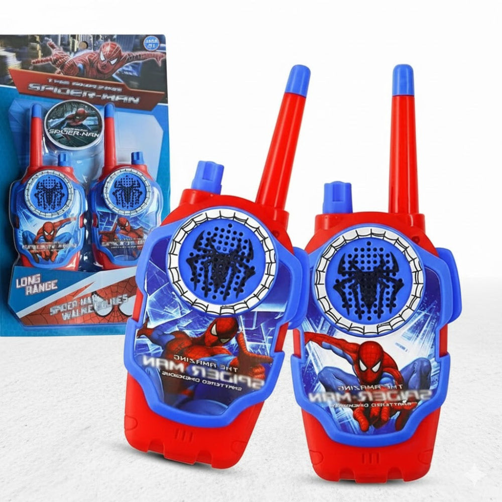 Children using kids walkie talkie wireless toy for fun play