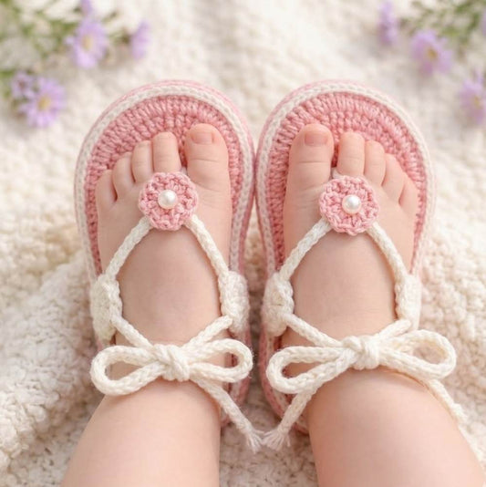 Crochet Baby Shoes, soft handmade shoes for newborn babies for daily comfort in Pakistan