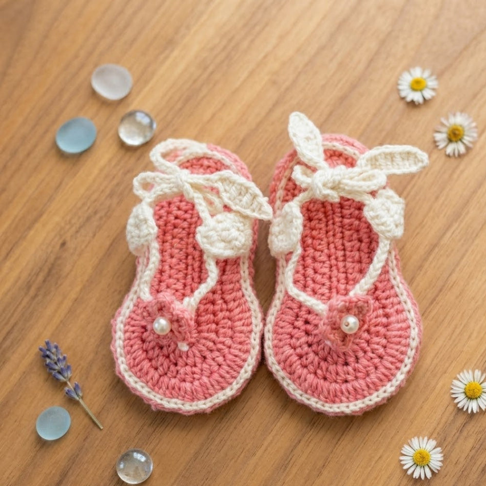 Crochet baby shoes gift for newborn baby boys and girls