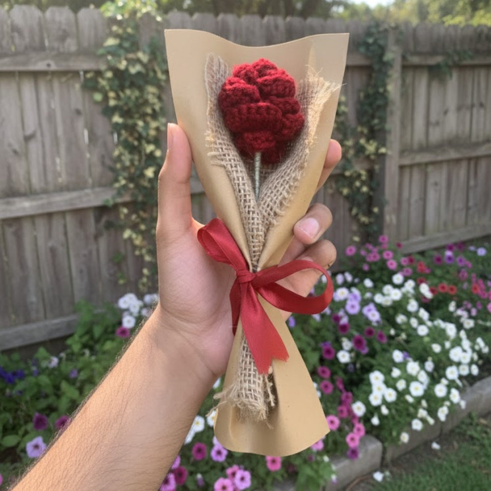 Crochet flower bouquet gift for special occasions