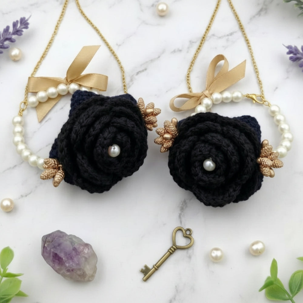 Desi handmade crochet gajra for traditional wear