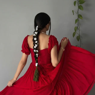 Crochet Paranda for Girl's Hairs, soft yarn hair paranda for braid styling in Pakistan