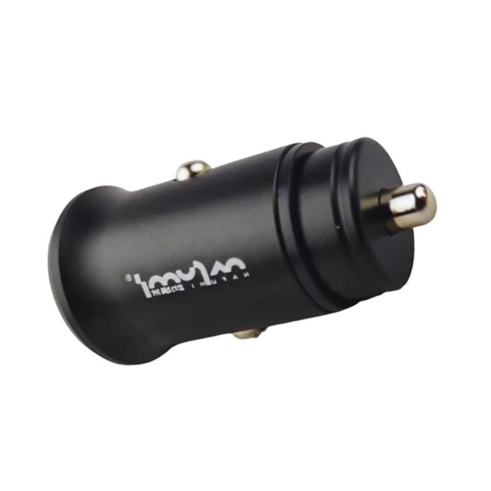 Dual USB Car Charger Fast Charging Adapter 12–24V (Black), dual port USB charger for vehicles in Pakistan