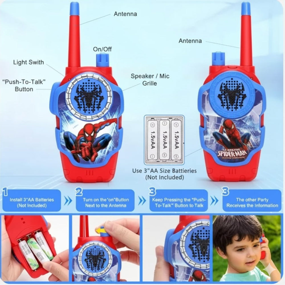 Durable kids walkie talkie toy with child friendly design
