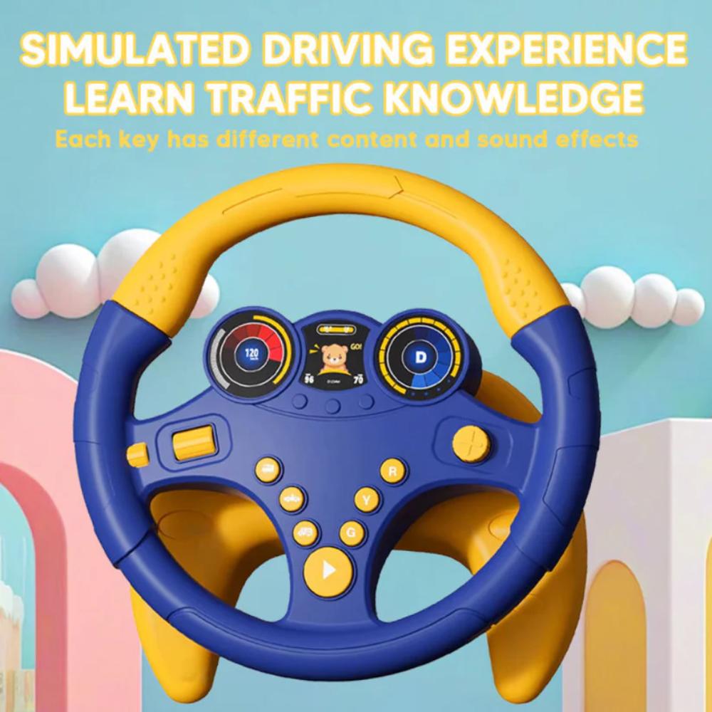 Steering Wheel Toy for Kids, easy use toy for kids learning and fun in Pakistan
