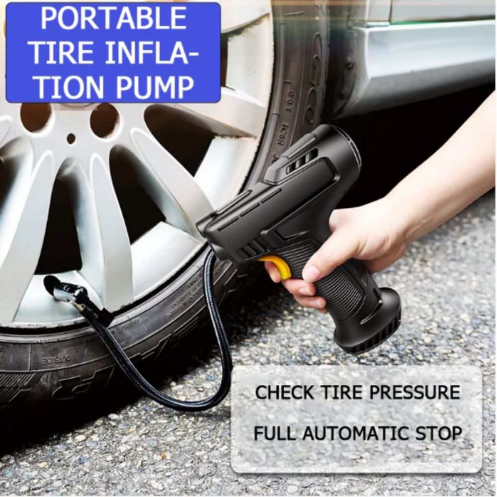 Electric Car Tyre Inflator, practical electric air pump for daily vehicle use in Pakistan