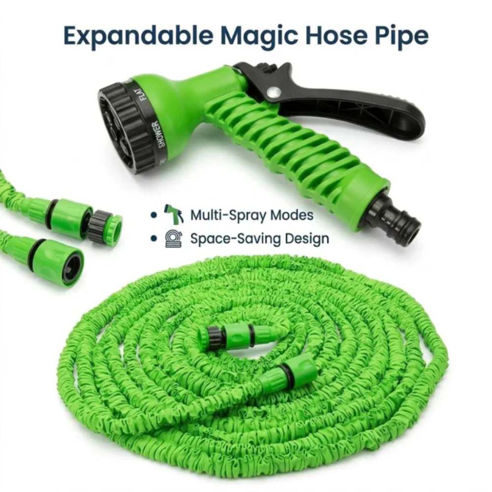 Expandable Magic Hose Pipe, lightweight pipe that expands with water for home use in Pakistan