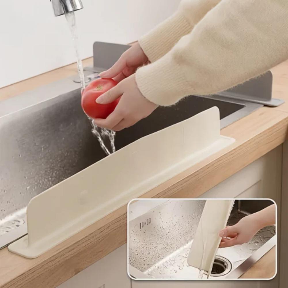 Silicone Kitchen Sink Splash Guard, easy to place guard for clean kitchen use in Pakistan