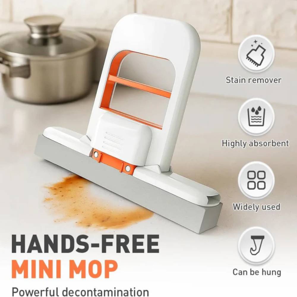 Mini Foldable Self Squeezing Mop, foldable design for convenient storage and multipurpose use in Pakistan