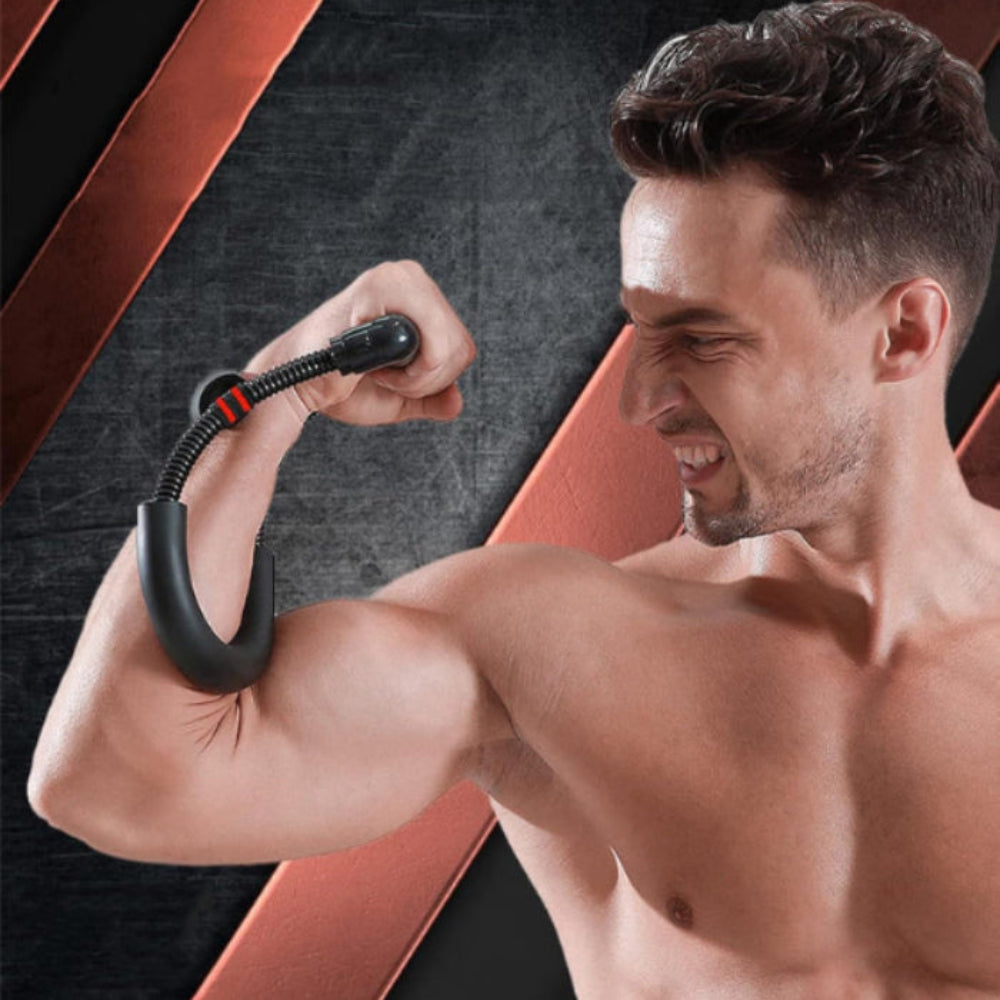 Forearm and wrist strength training exerciser for gym and home use