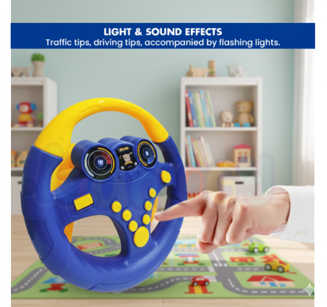 Simulation Driving Steering Wheel Toy for Kids