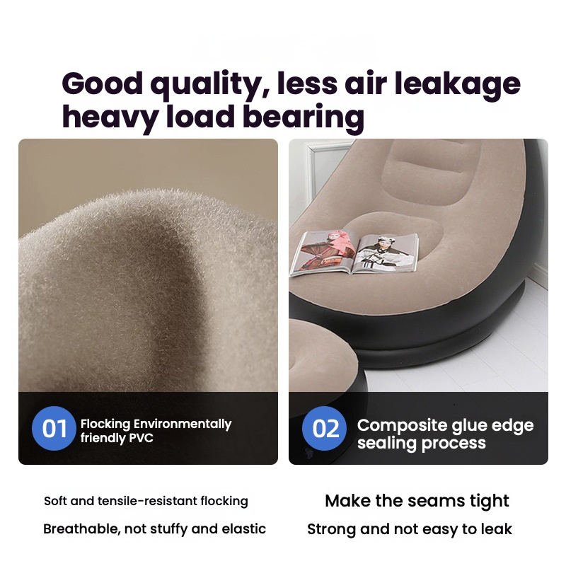 Luxury Inflatable Sofa with Footrest