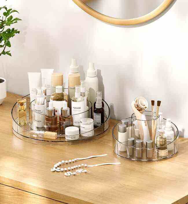 360° Rotating Makeup Organizer Tray