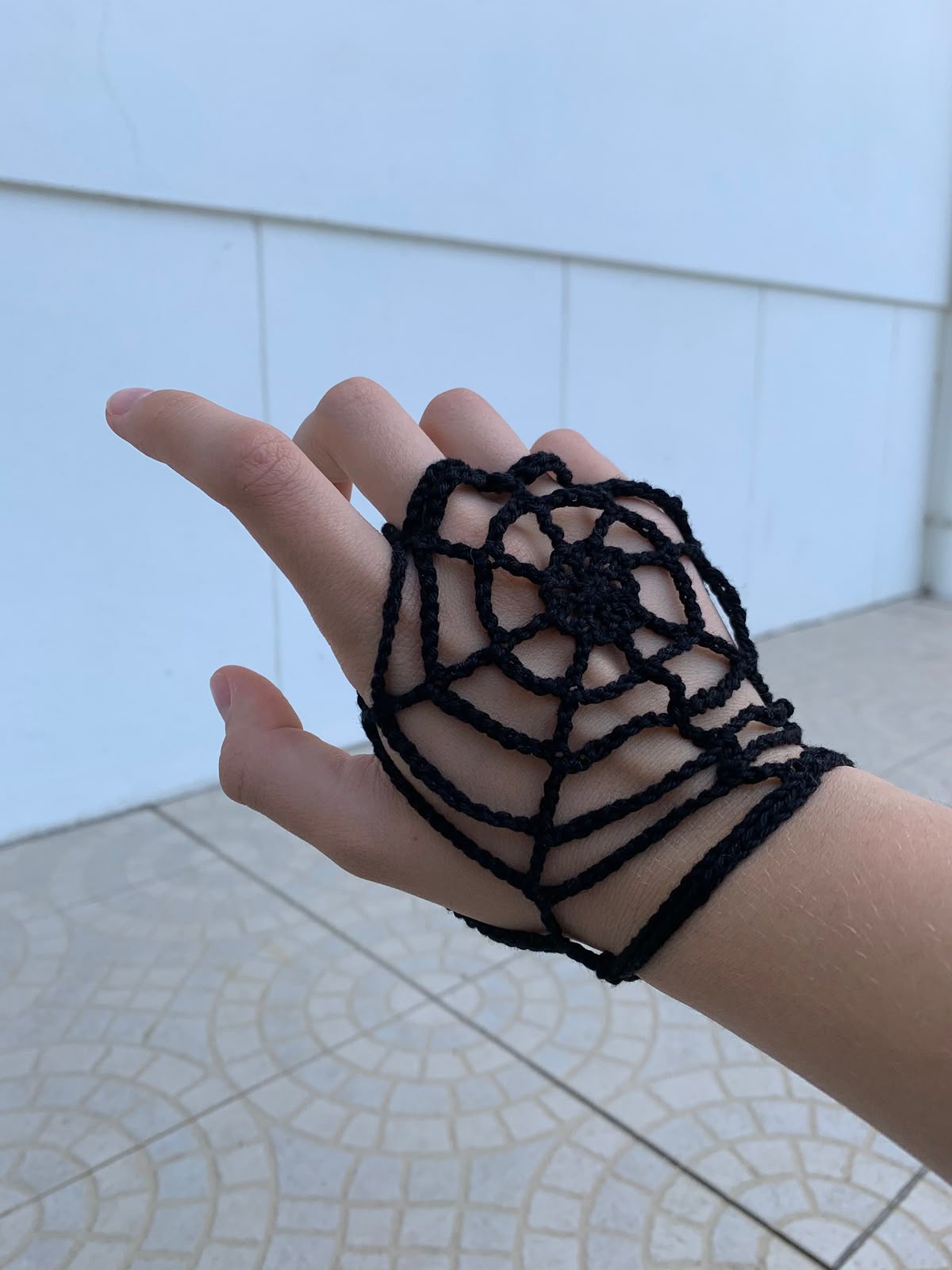 Handmade Crochet Spider Gloves