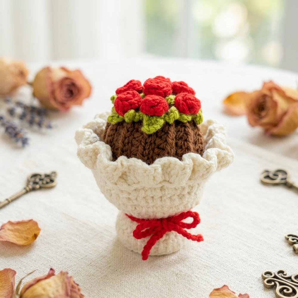 Crochet Reversible Doll Flower Bouquet, beautiful handmade crochet reversible doll  flower bouquet for gifting in Pakistan