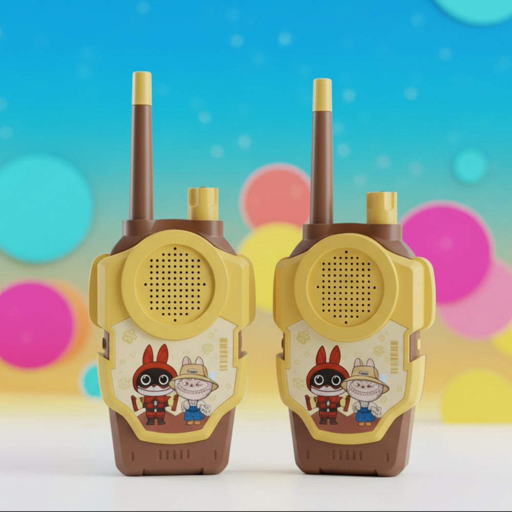 Kids walkie talkie set with two wireless handsets