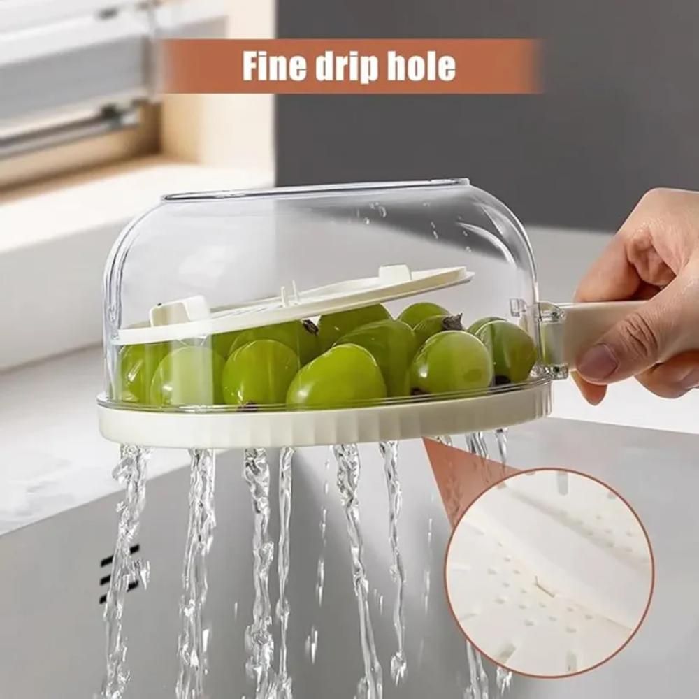 Fruit Washer + Spinning Basket + Splash Guard, simple kitchen set for cleaning fruits and veggies in Pakistan