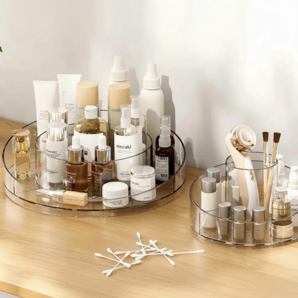360° Rotating Makeup Organizer, simple beauty organizer for daily use in Pakistan