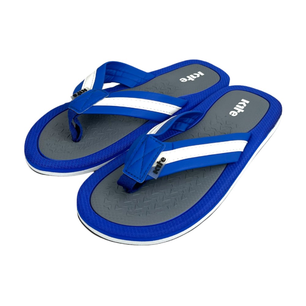 Men's flip flops with a soft cushioned footbed, comfortable toe-post strap, and textured sole for everyday wear.