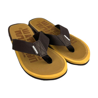 Lightweight men's flip flops with a cushioned footbed, durable outsole, and comfortable strap for regular daily use.