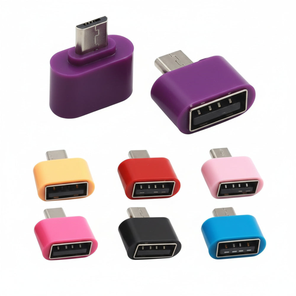 Micro USB OTG connector for connecting USB devices to Android phones
