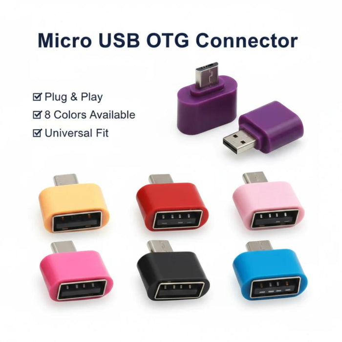 Micro USB OTG Connector for Android Phones, connect USB devices to phone easily in Pakistan