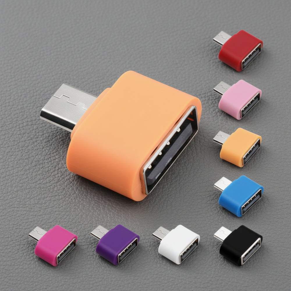 Micro USB OTG connector for connecting keyboard mouse and USB devices