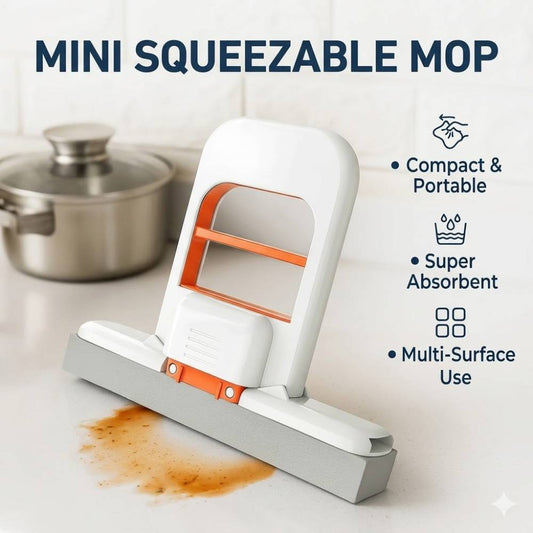 Mini Foldable Self Squeezing Mop, practical multipurpose home cleaning tool for everyday use in Pakistan