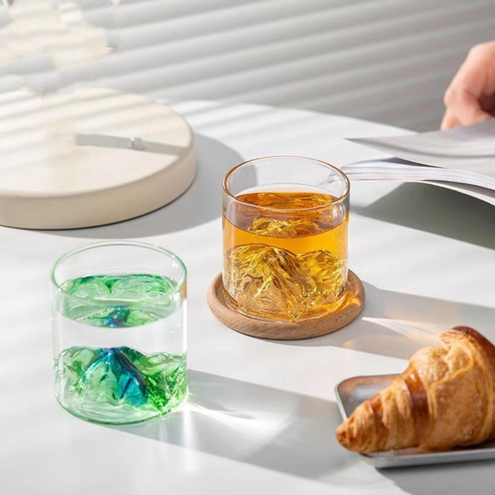 Premium Heat Resistant Mountain Design Glass 150/175ml