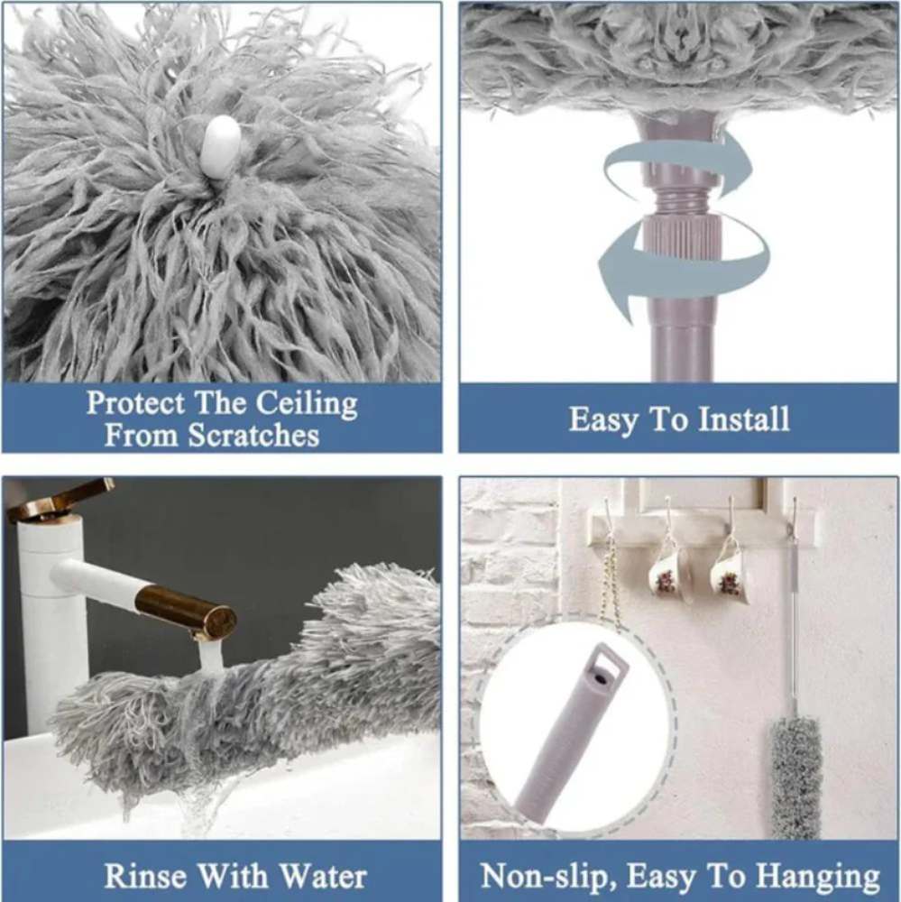 Extendable Microfiber Cleaning Duster for Home Ceiling, long handle duster for high areas cleaning in Pakistan