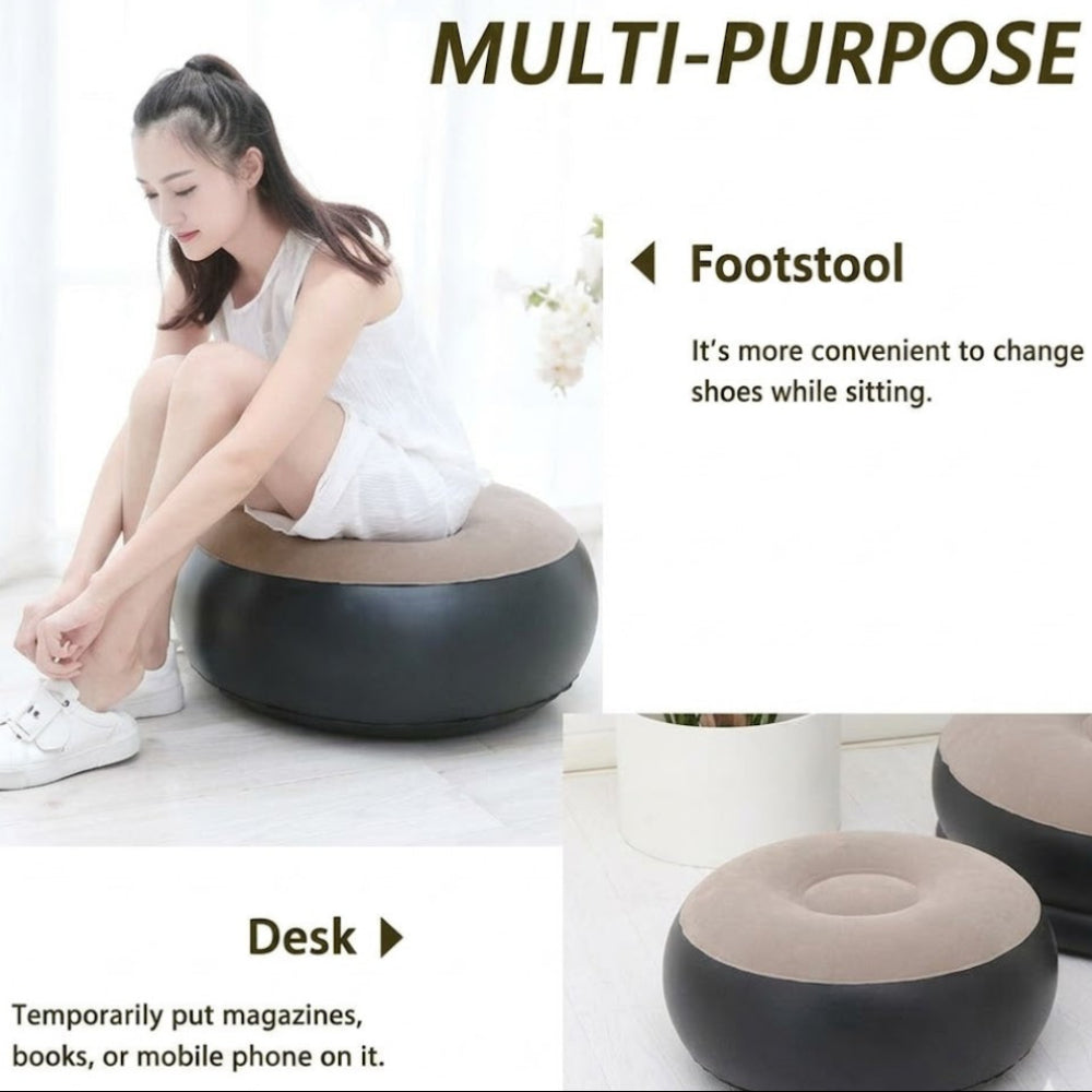 Luxury Inflatable Sofa with Footrest for Indoor & Outdoor