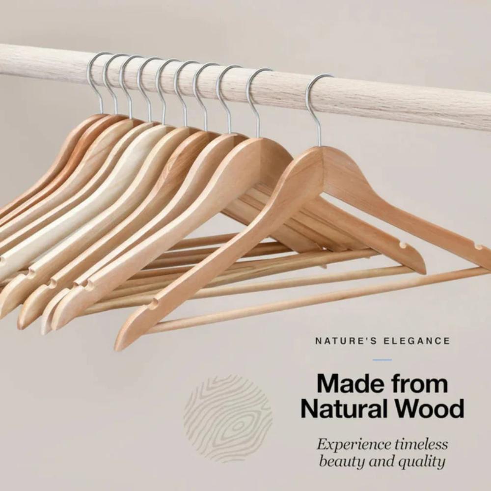 Wooden Clothes Hangers, practical hangers for home and wardrobe use in Pakistan