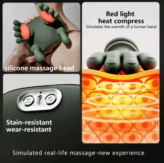 Electric heated massager for neck pain relief