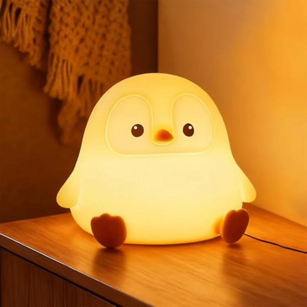 Baby Penguin Silicon Lamp, gentle glow lamp for sleep and comfort in Pakistan homes