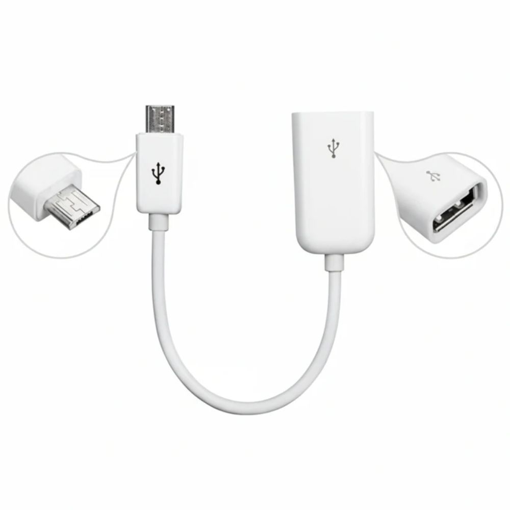 USB OTG Cable for Android Mobile Phones, connect USB devices to phone easily in Pakistan