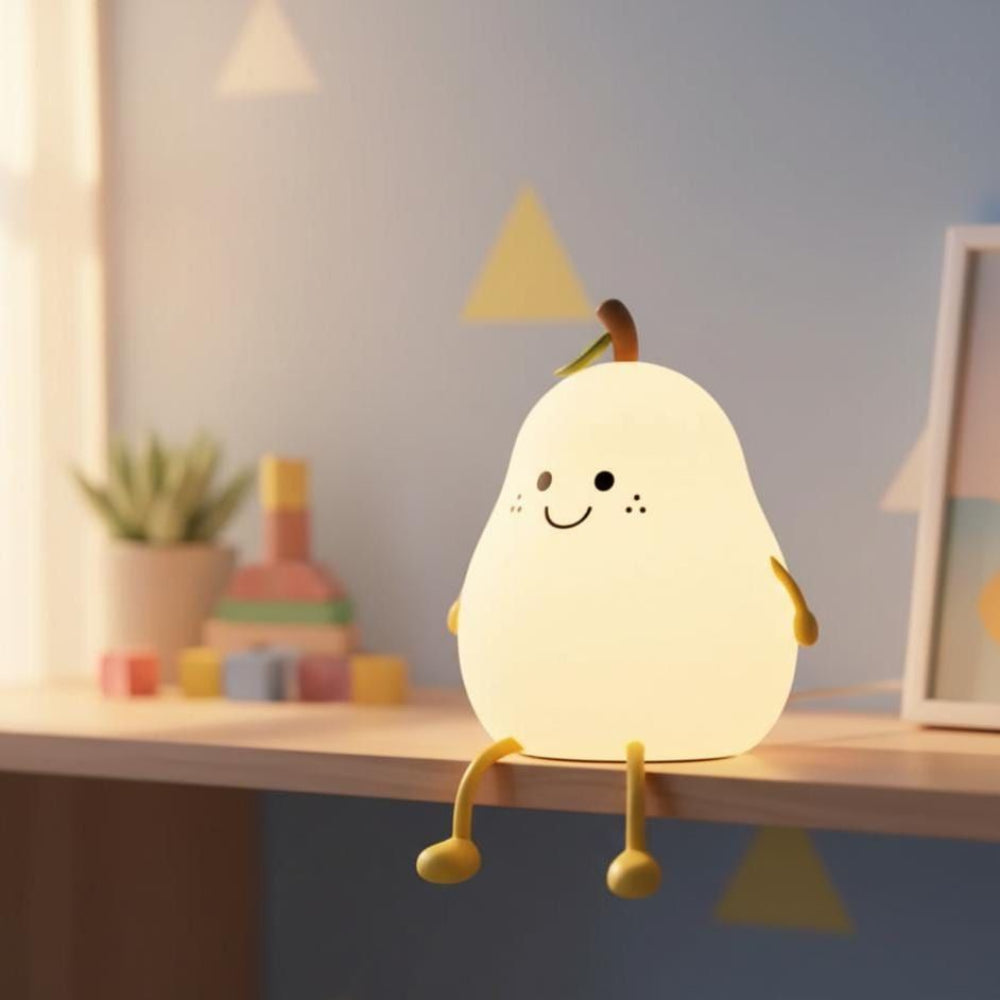 Pear night light for kids bedroom and nursery